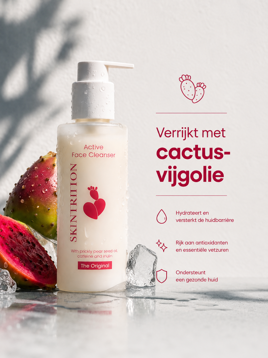 Active Face Cleanser met cactusvijgolie en cactusvijgen